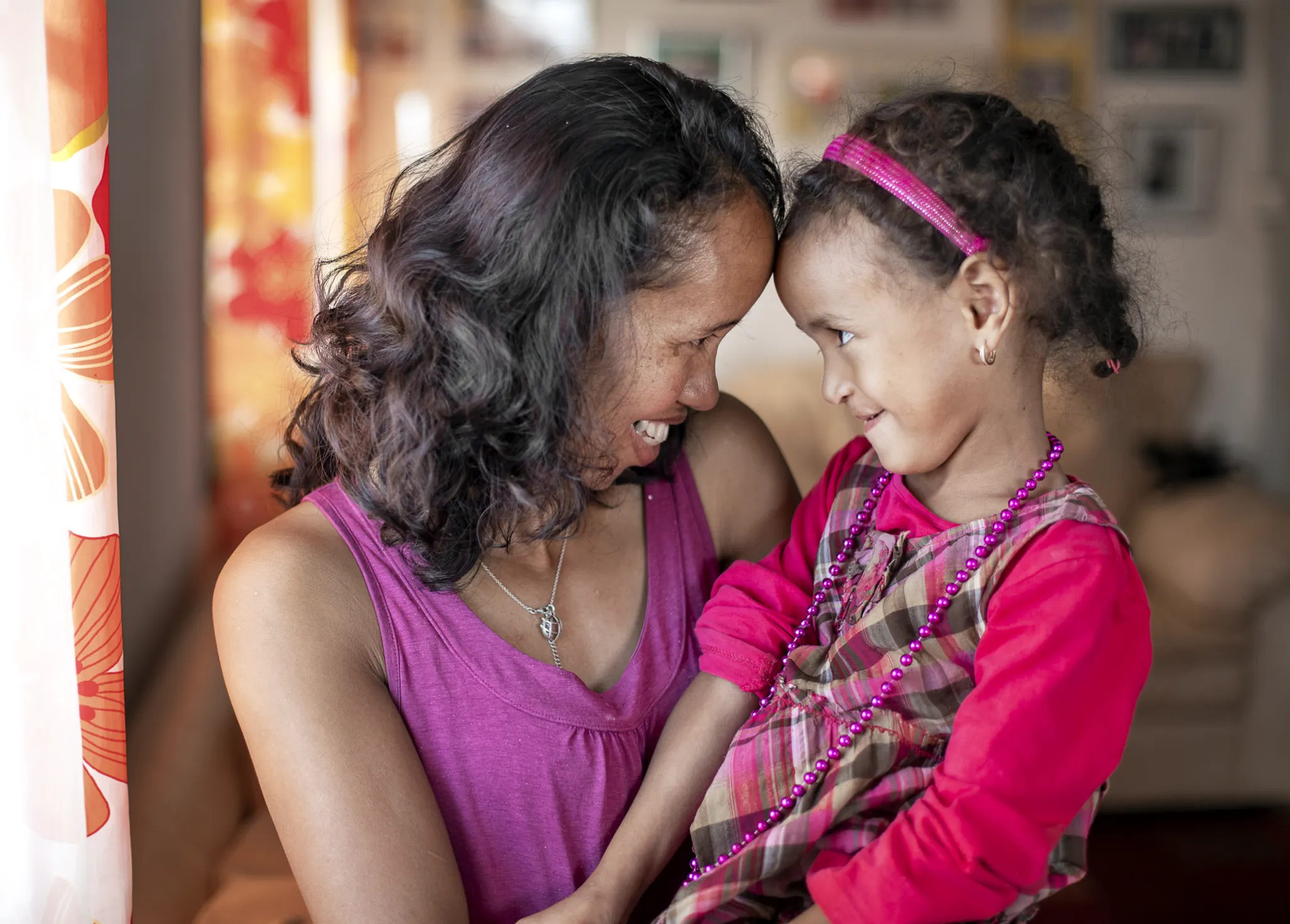 Volunteer Nina Alexia Rabeson, pictured with her daughter.