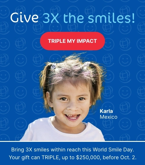Give 3x the smiles for World Smile Day