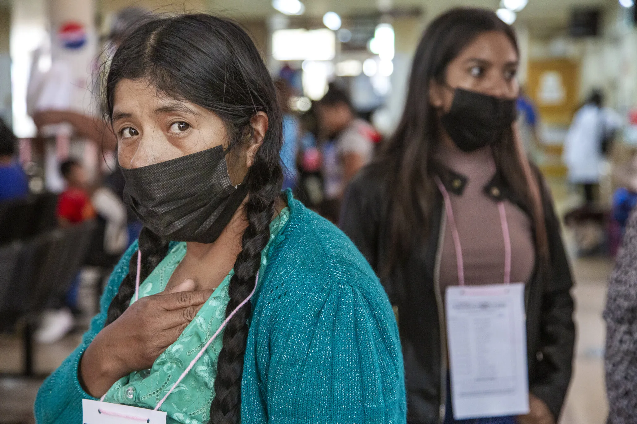 Patients and families gather during a surgical program in Santa Cruz, Bolivia.