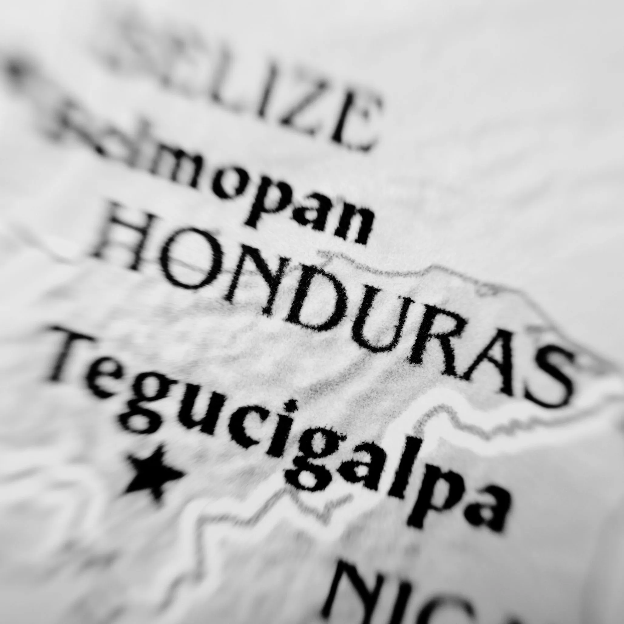 Image of map of Honduras