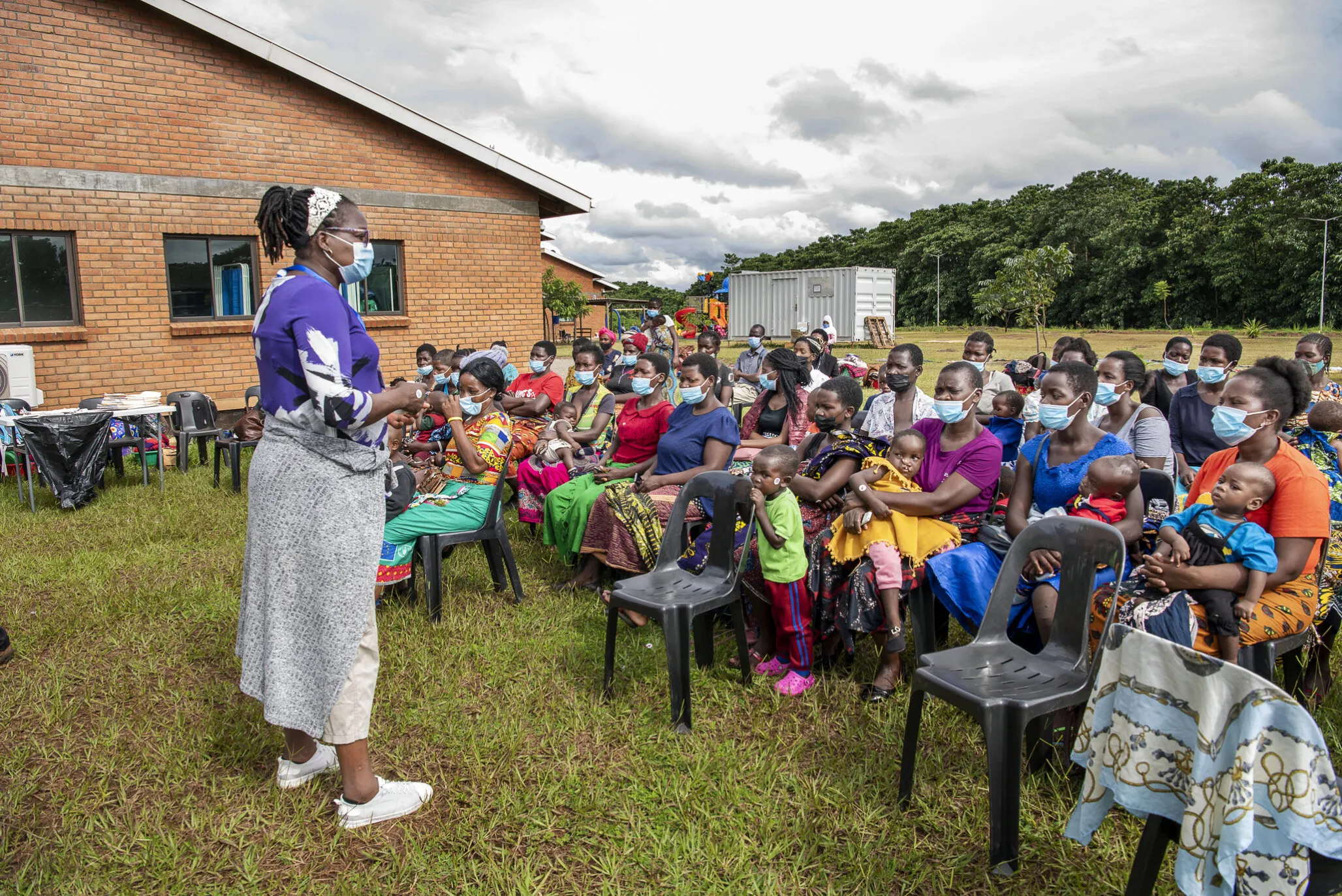 Cathy explains why their child will not be receiving a new smile and how they will have another opportunity for care at an upcoming program.