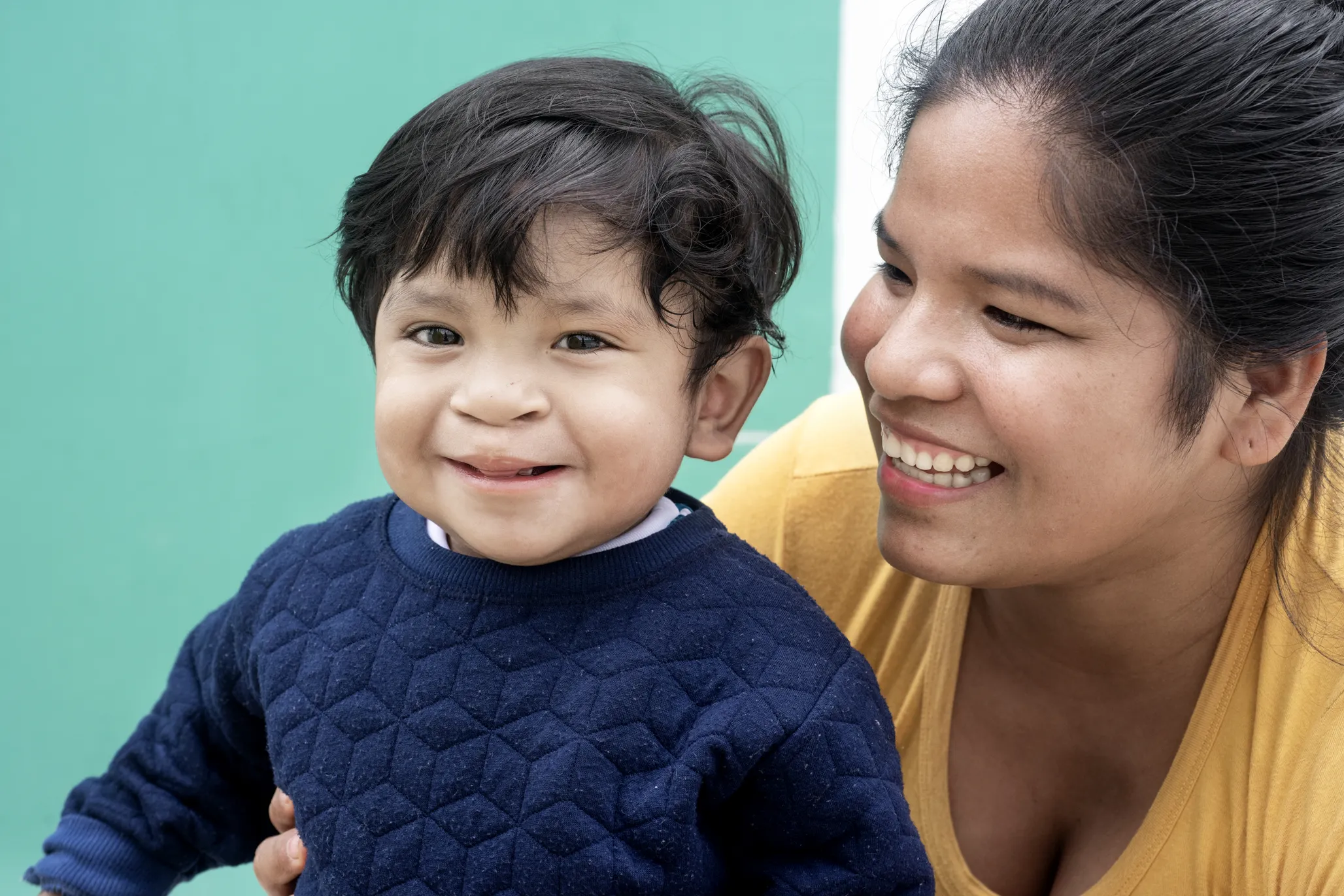 Leao and his mom, after surgery.