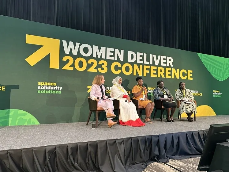 Leaders speak to the audience during the Operation Smile panel during Women Deliver 2023.