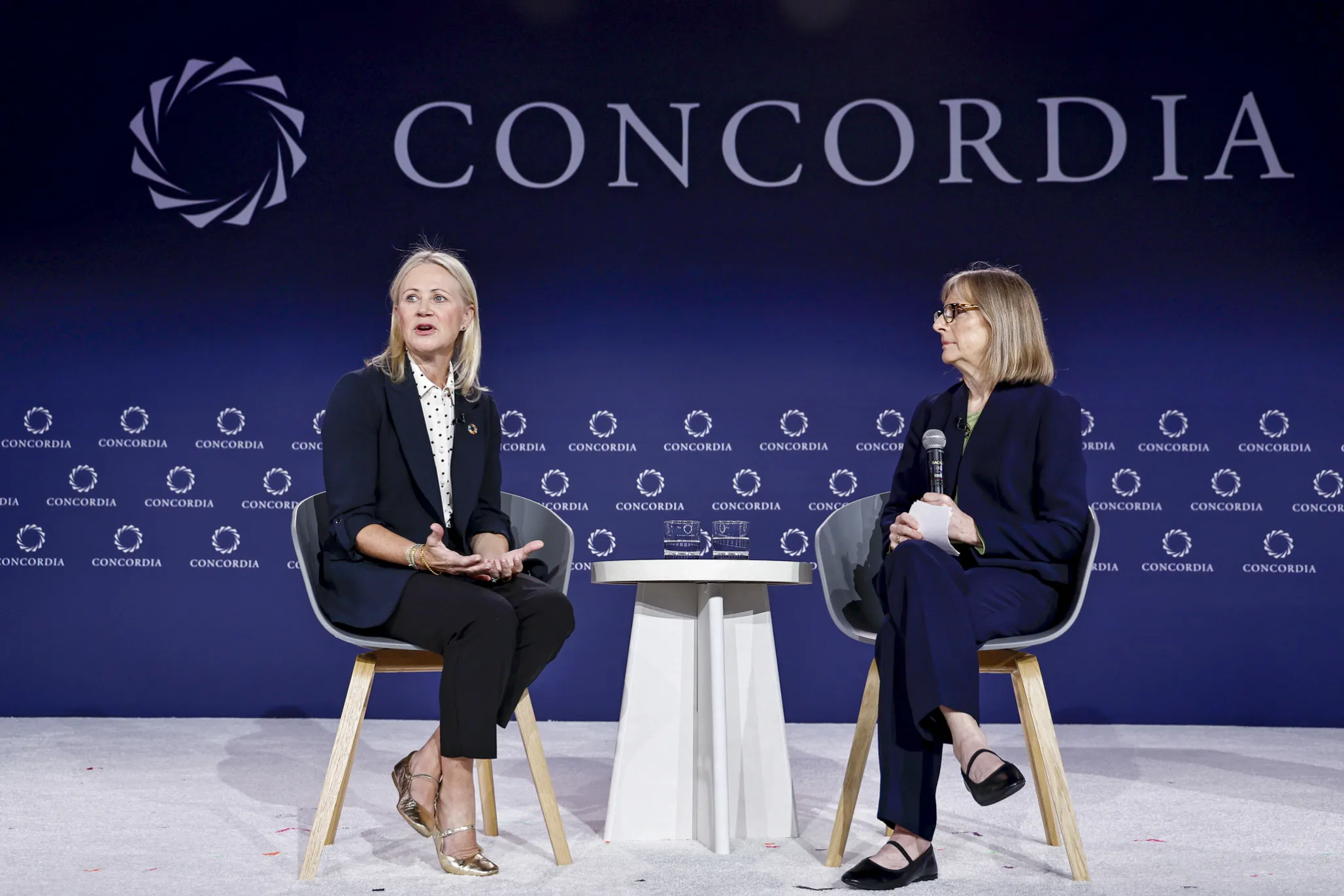 Kristie Magee Porcaro speaks at Concordia 2024.